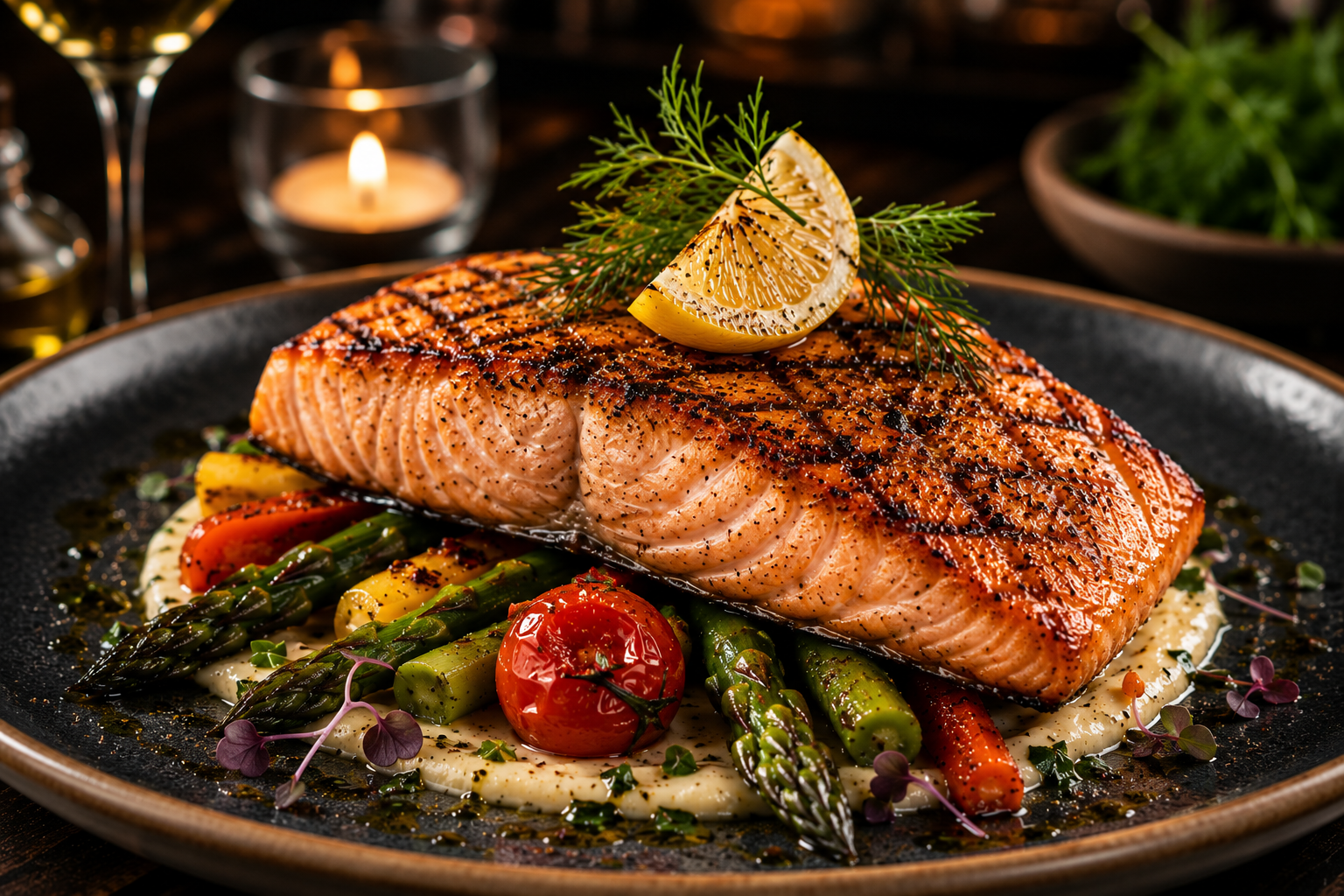 Saumon grillé
